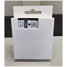 D1 tape compatibel 12mm zwart/wit doos