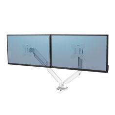 Fellowes Platinum monitorarm dubbel wit
