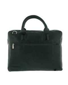 Plevier Brooklyn lederen laptoptas 15,6" zwart