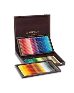 Caran d'Ache supracolor houten koffer met 120 kleurpotloden