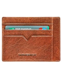 Maverick lederen zakportefeuille RFID cognac