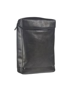 Maverick lederen rugzak met laptopvak 15,6" Urban Classic zwart