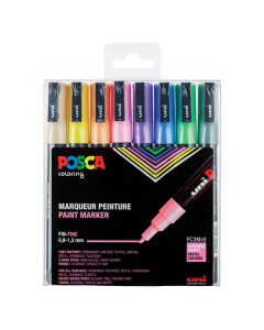 Posca marker fijn 1.5 mm set van 8 pastelkleuren