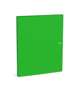 QC ringfarde A4 PP mini 2 ringen mat groen - 2,5 cm