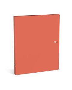 QC Colour ringfarde A4 PP mini 2 ringen mandarin orange - rug 2,5 cm