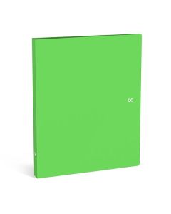 QC Neon ringfarde A4 PP mini 2 ringen groen - rug 2,5 cm