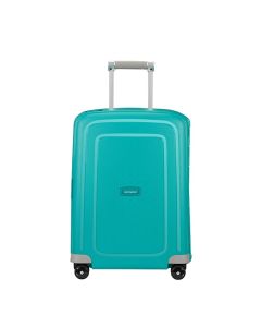 49539-1012 Samsonite S'Cure spinner 55 aqua blue vooraanzicht